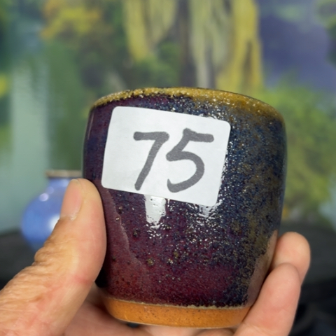 一***闲摆件陶犊泉钧窑作品摆件