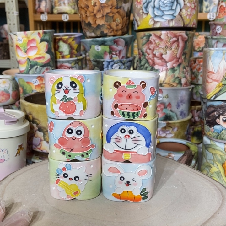 红陶景德镇艺术手绘作品