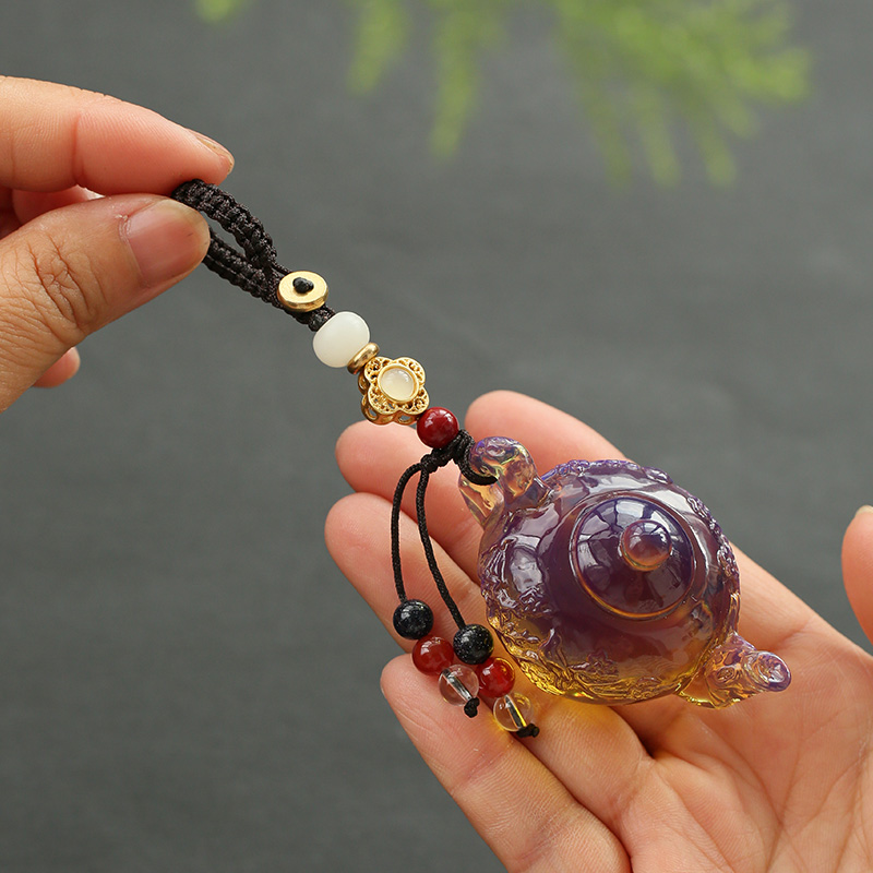 ✅爆款把把壶汽车钥匙挂件把把胡手把件随身麻将神器钥匙扣送女友