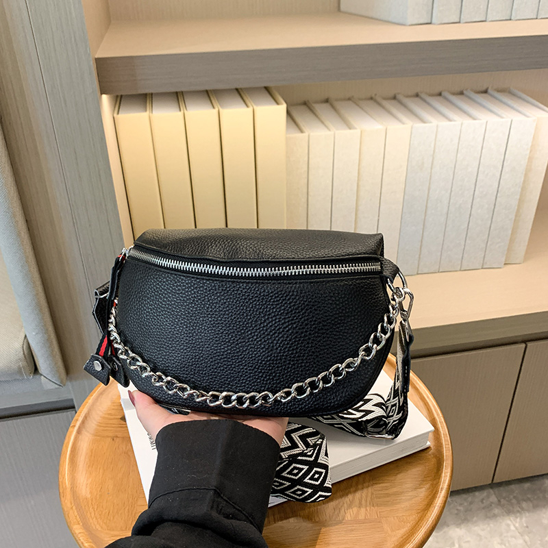 【头层牛皮】真皮女包单肩斜挎洋气马鞍包时尚休闲网红百搭2227