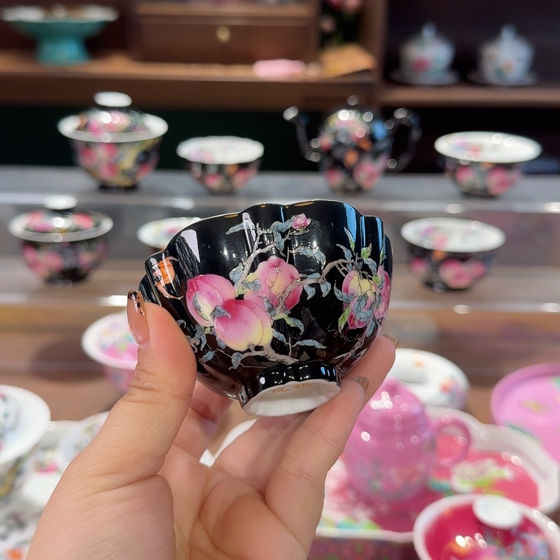 珐琅彩主人杯茶具套装