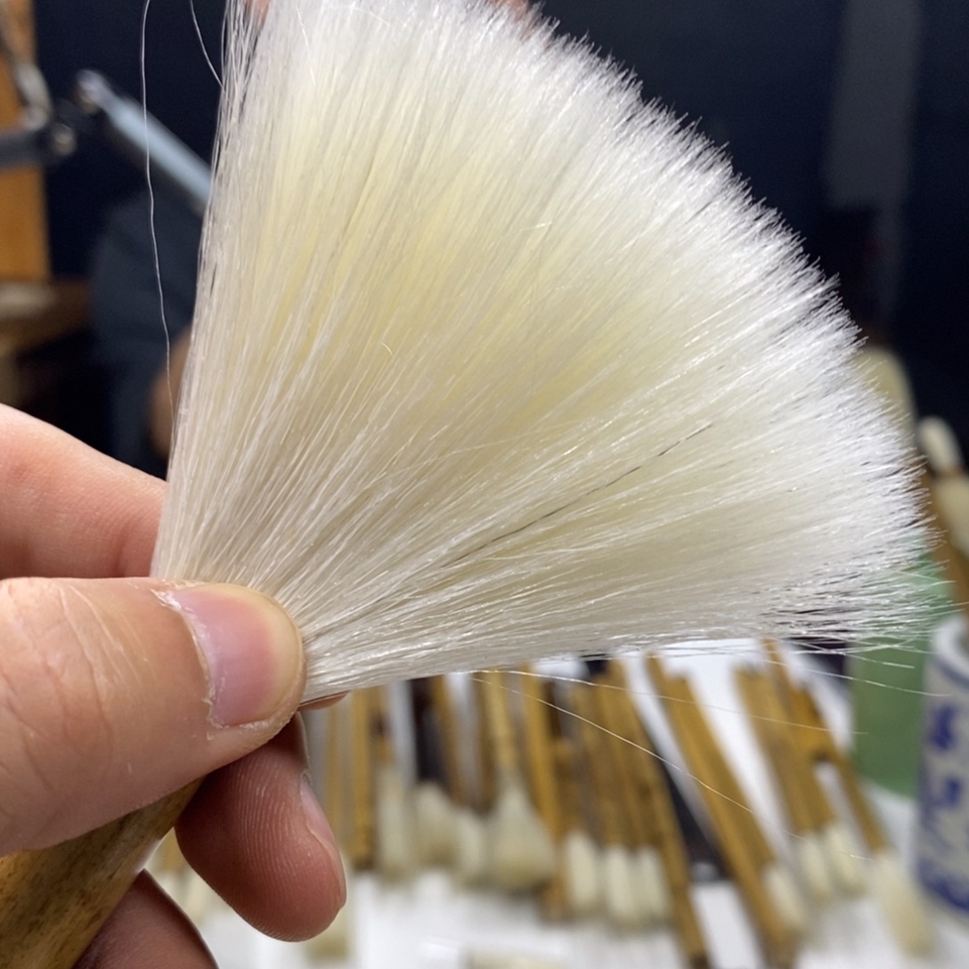 放漏014号，7.3出峰，1.1口径，纯细嫩光峰羊毫