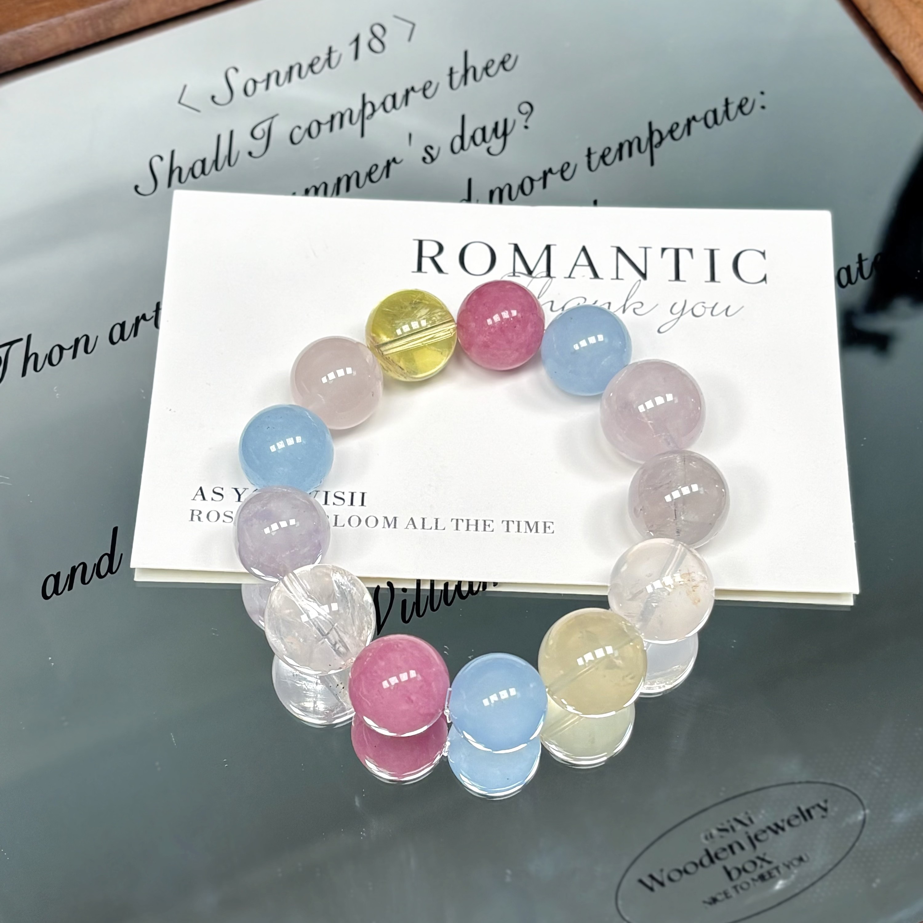 【C27】水晶玉石玛瑙夺宝手串