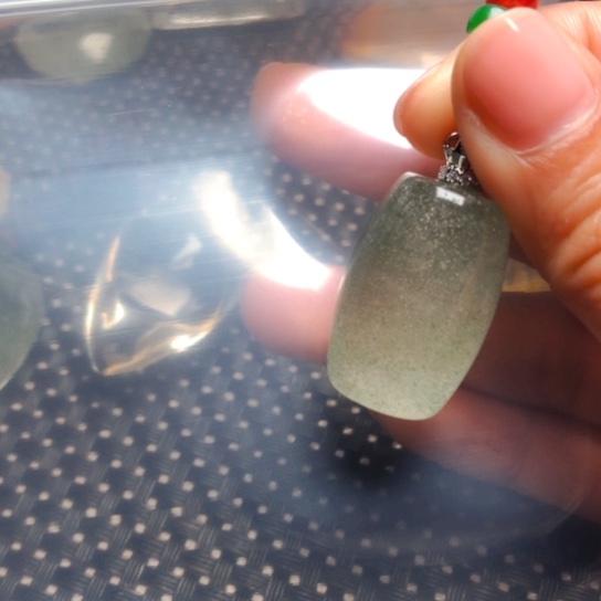 水晶颈饰银S925镶嵌老****菜