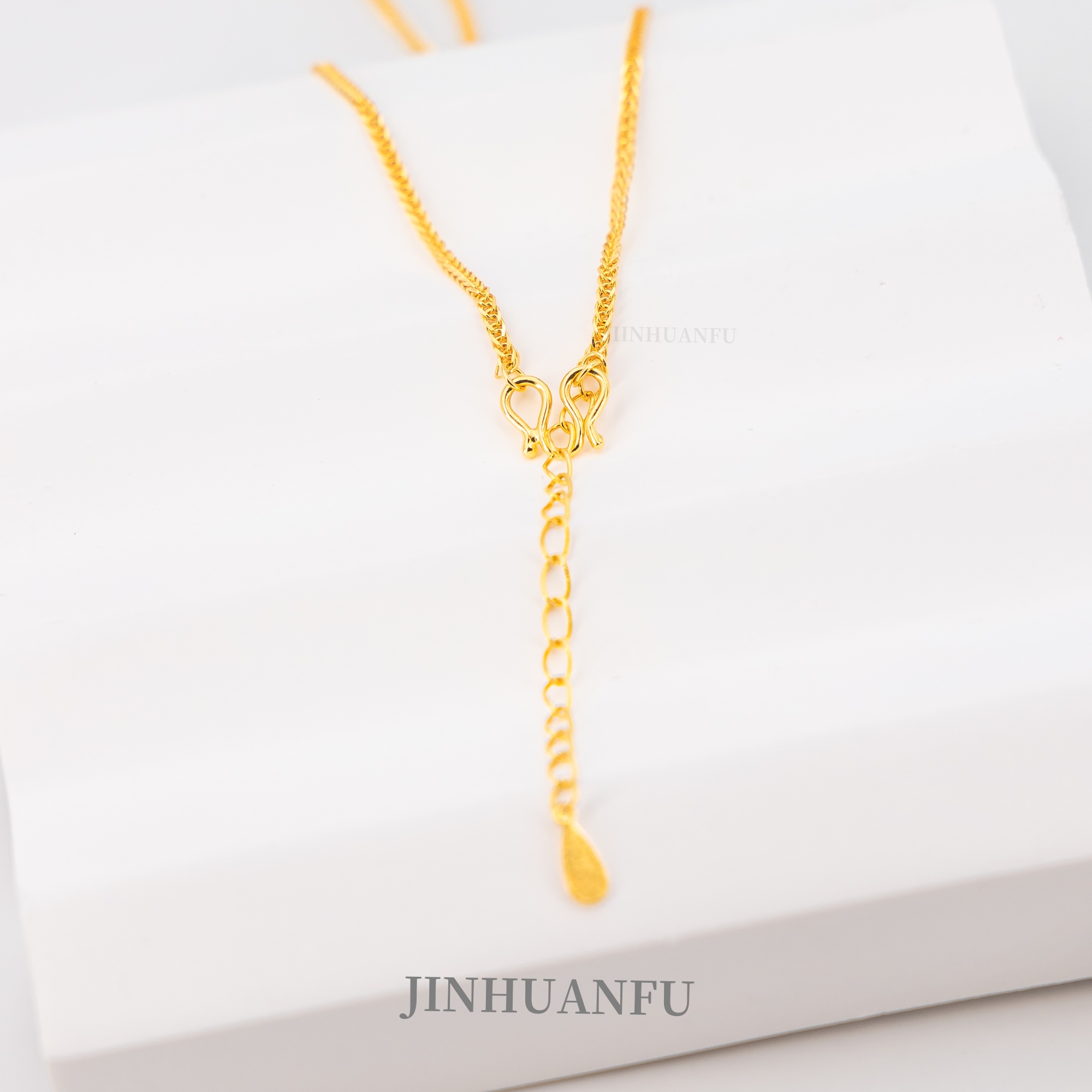 坠链均足银 坠链均足银 蛇盘十字  厚包金工艺气质轻奢时尚百搭