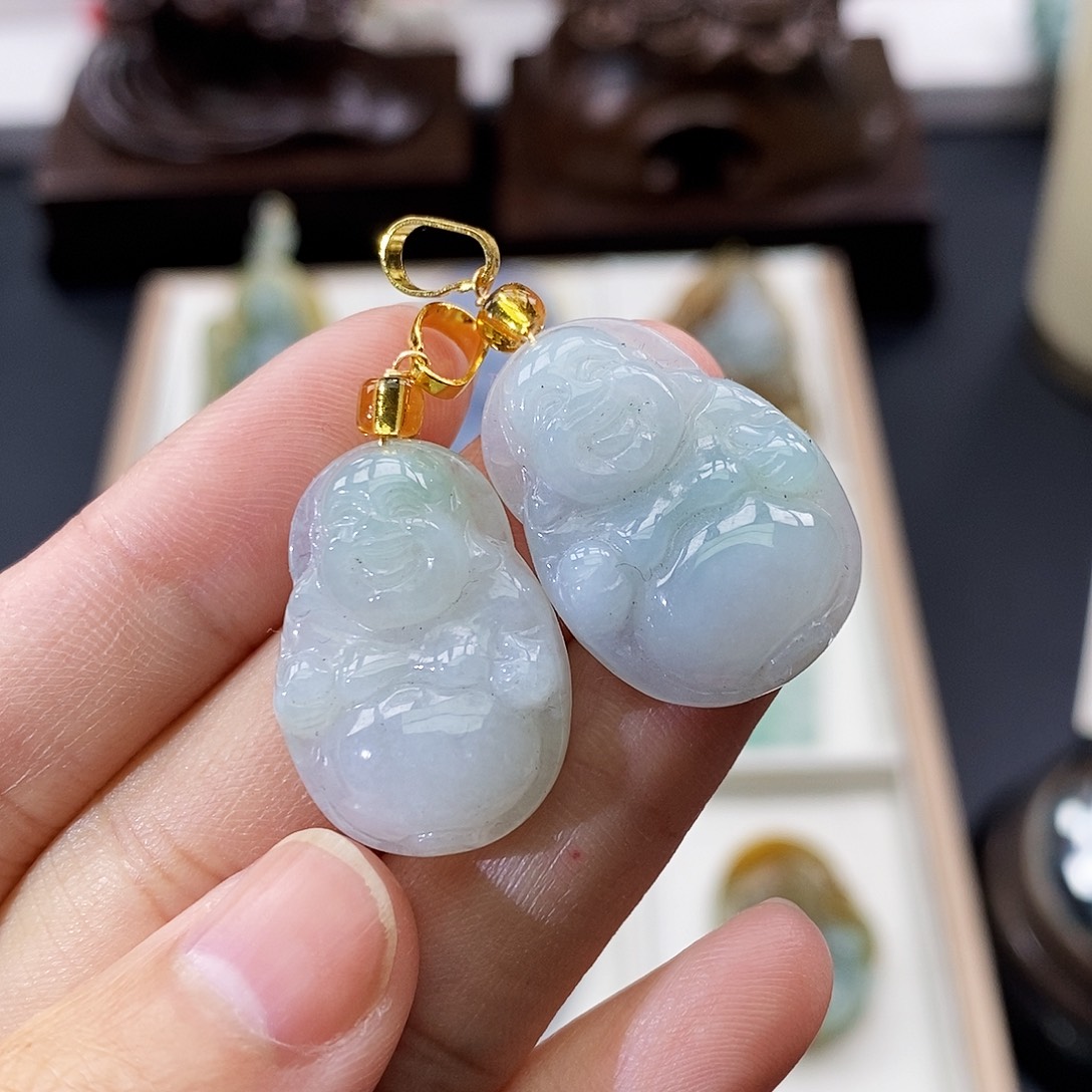 颈饰未镶嵌翡翠缅甸翡翠a货随机发一个