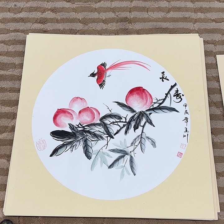 国画花鸟的翅膀很小但是50.50