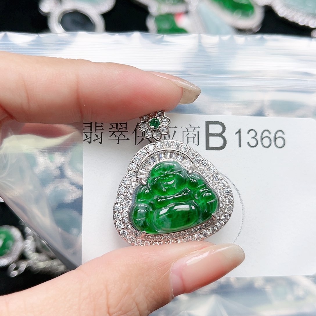 翡翠颈饰未镶嵌翡翠1366