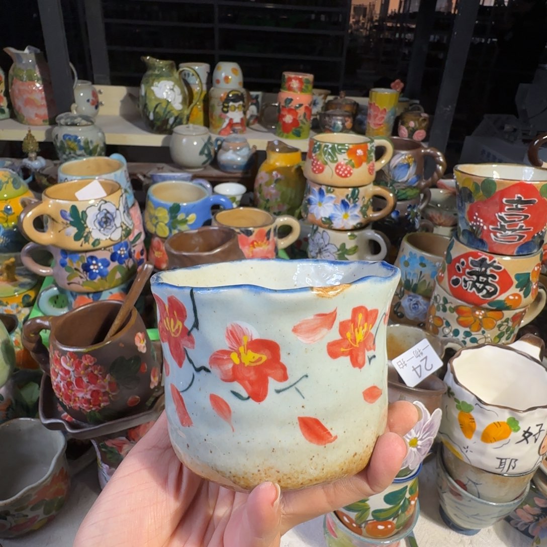 景德镇手工陶瓷釉下彩紫砂微瑕54