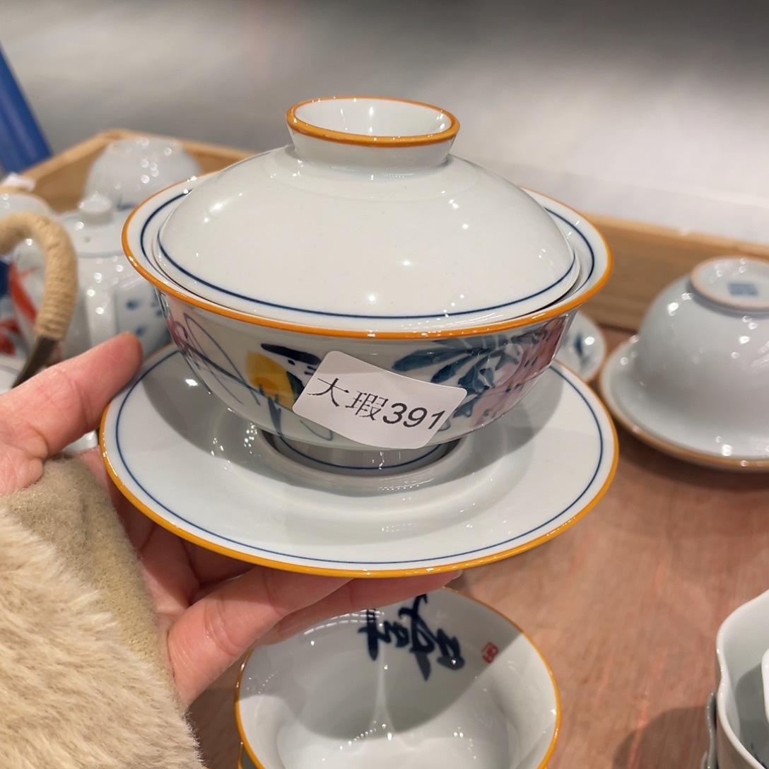 有瑕纯手绘釉下彩