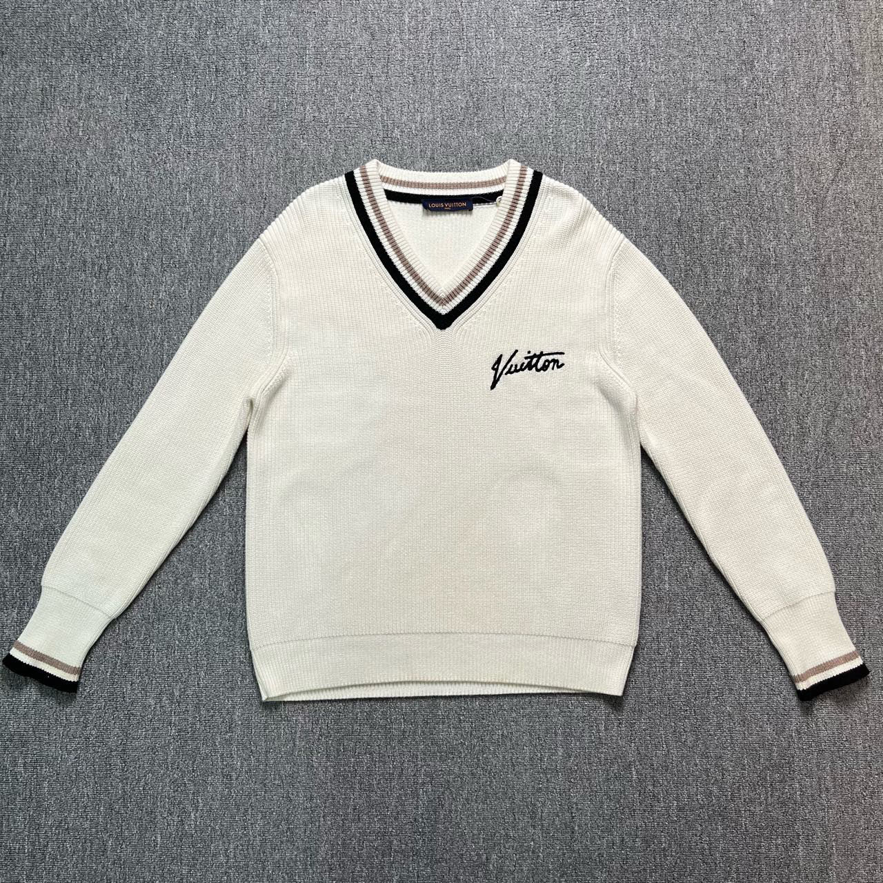 99新 LouisVuitton/路易威登 新款刺绣学院风毛衣/L码/99新/12114