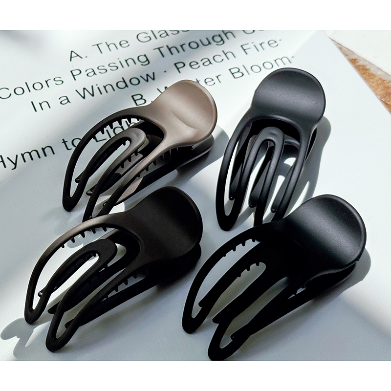 磨砂气质盘发夹后脑勺-新款简约高级感鸭嘴夹抓夹发卡