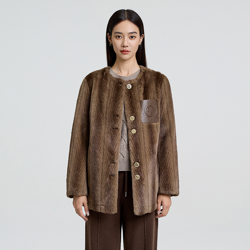 2025冬款休闲时尚圆领毛呢气质粗花呢气质WNB900