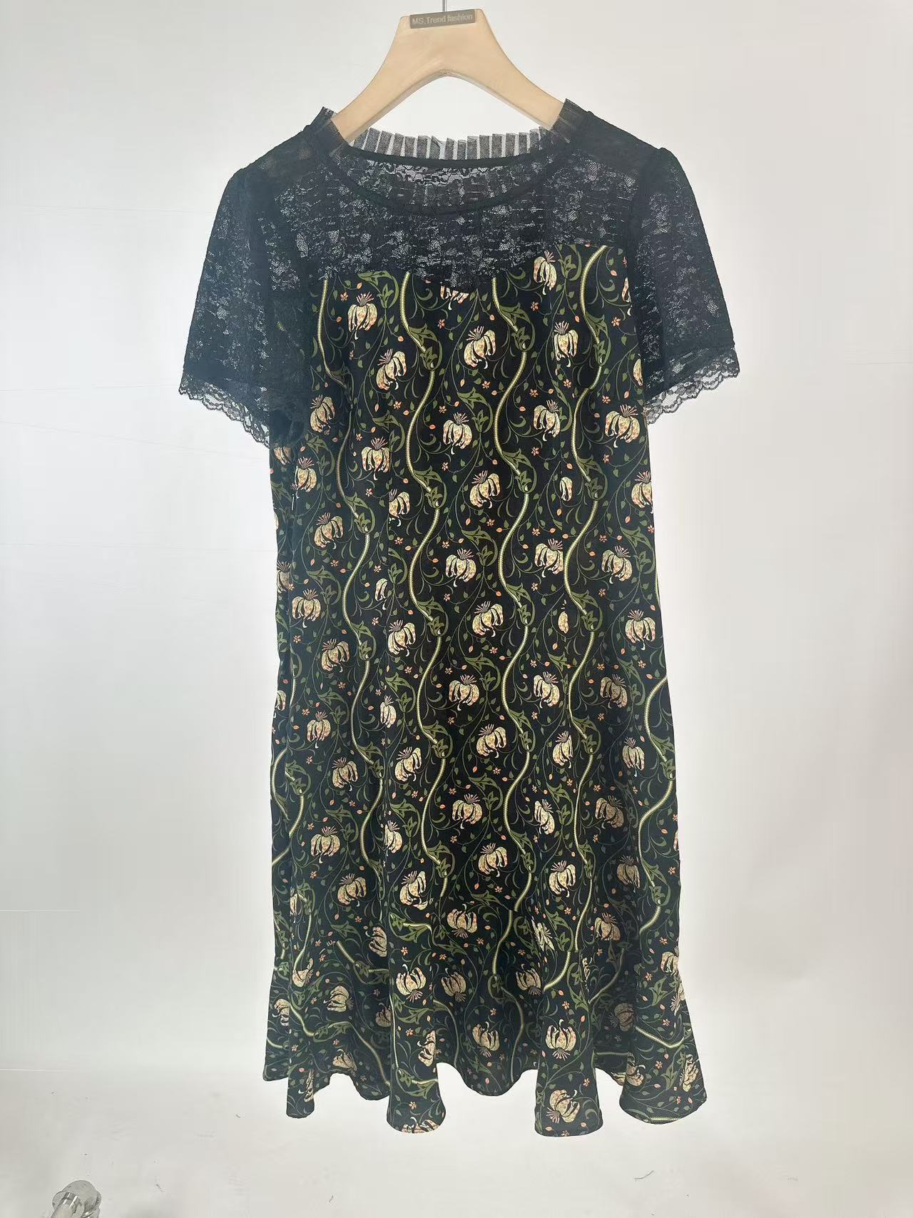 【JX108黑色气质裙】麦多多专属2025时尚百搭洋气夏季中长款连衣裙