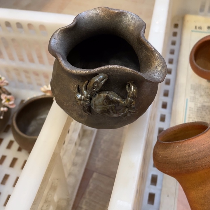 手工制作陶瓷茶具茶杯青蛙