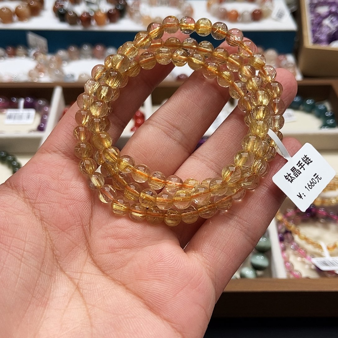 莉***莉水晶手链未镶嵌水晶6