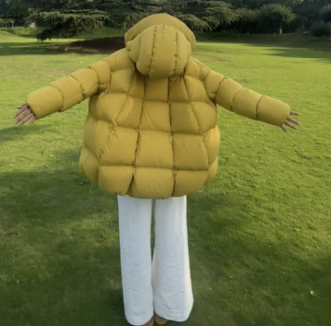 【90白鹅绒】新款短款连帽宽松羽绒服  依依