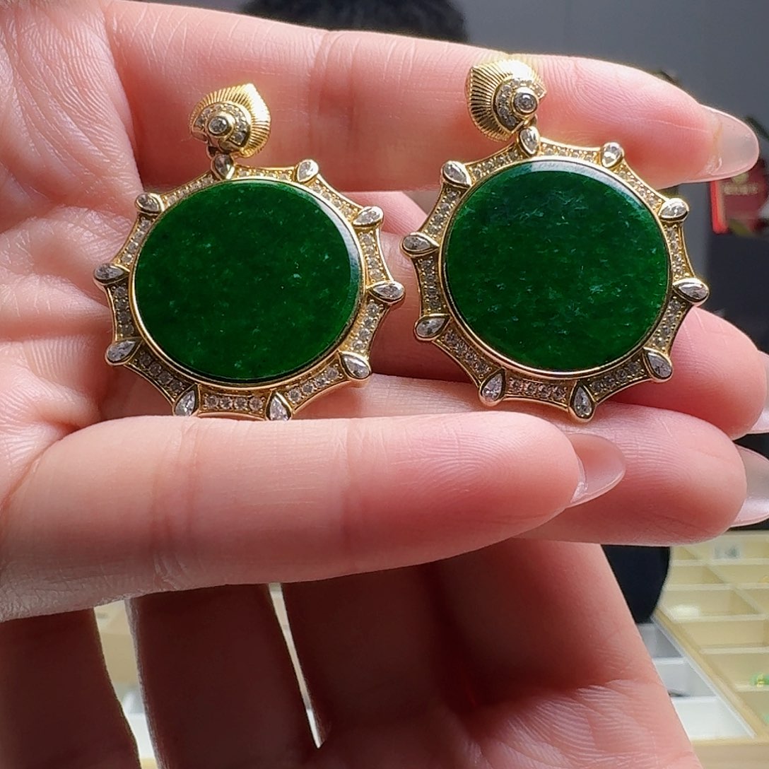 翡翠吊坠(不含链)银S925镶嵌多样性发货其一