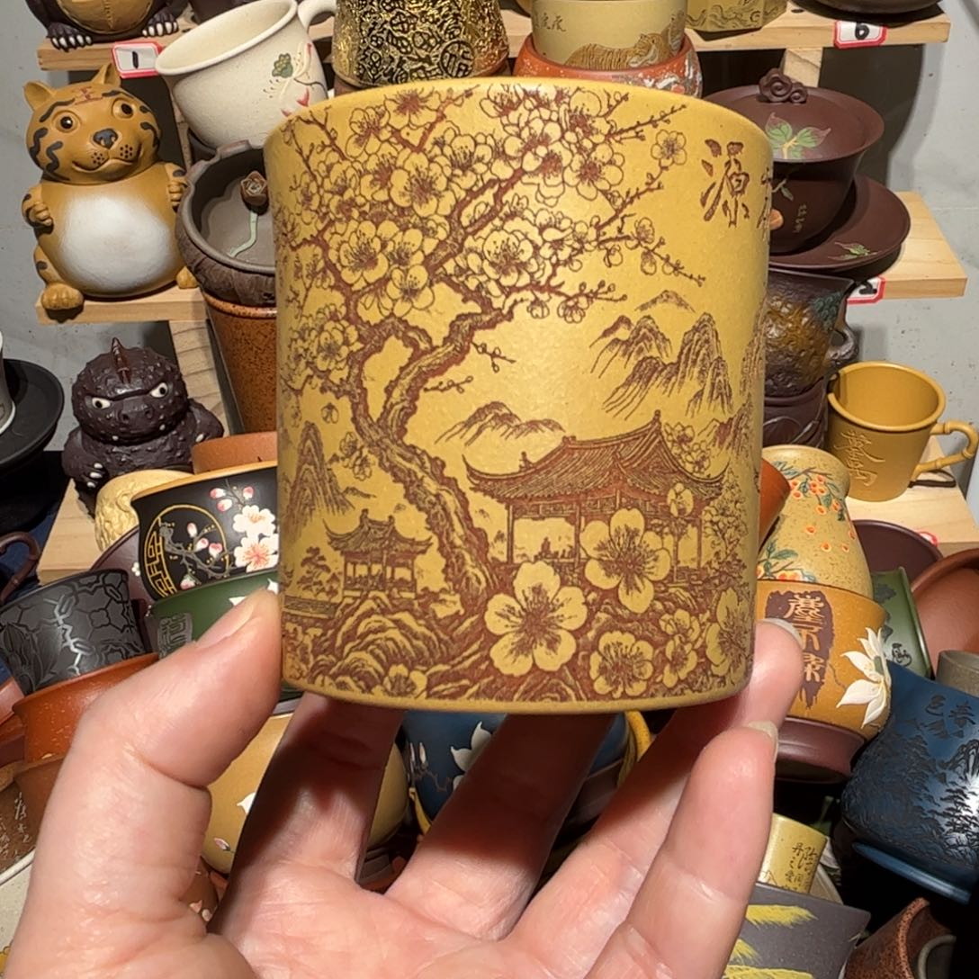 紫砂茶杯宜兴紫砂主人杯