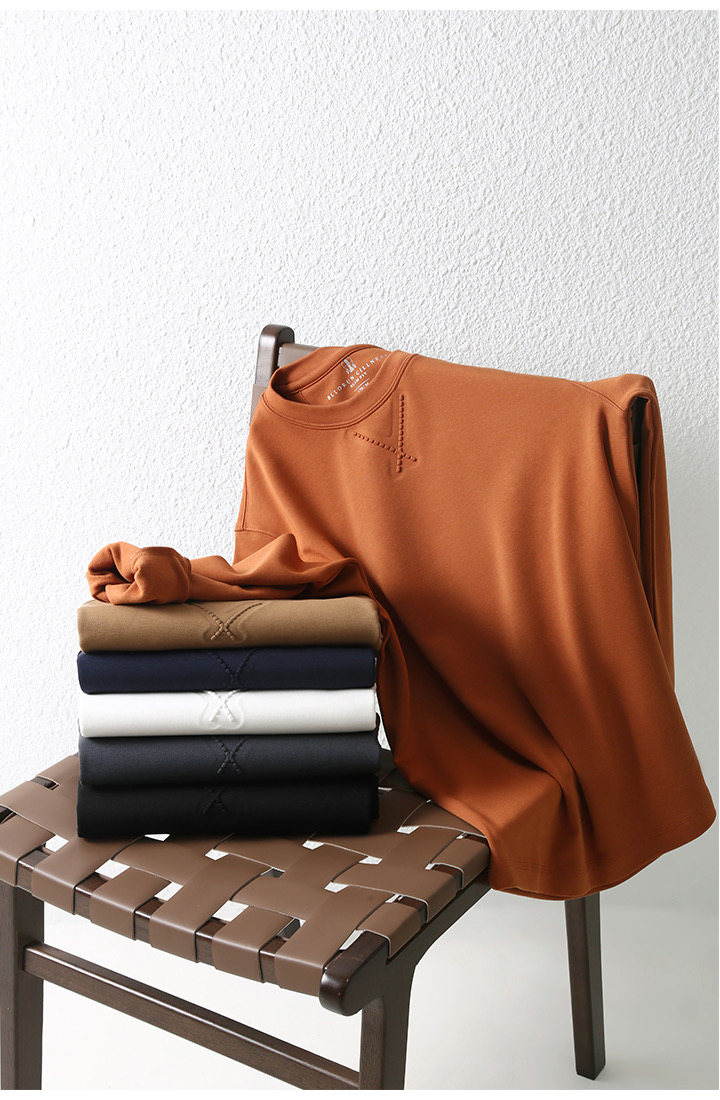 【即发】‘BC轻奢100支’莫代尔抓绒秋冬打底衫细腻柔软加绒长袖