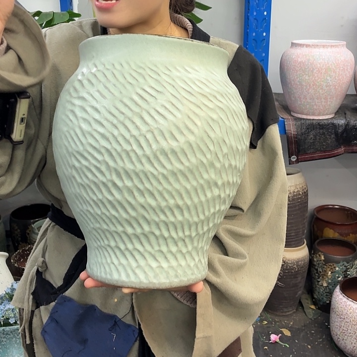 20×30 -粗陶花盆有孔-买买买