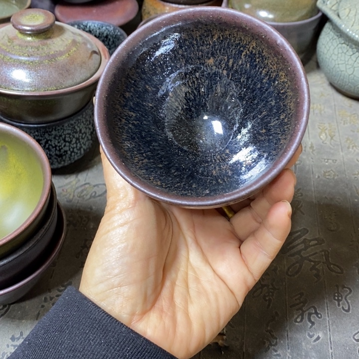 茶盏建阳建盏微瑕束口