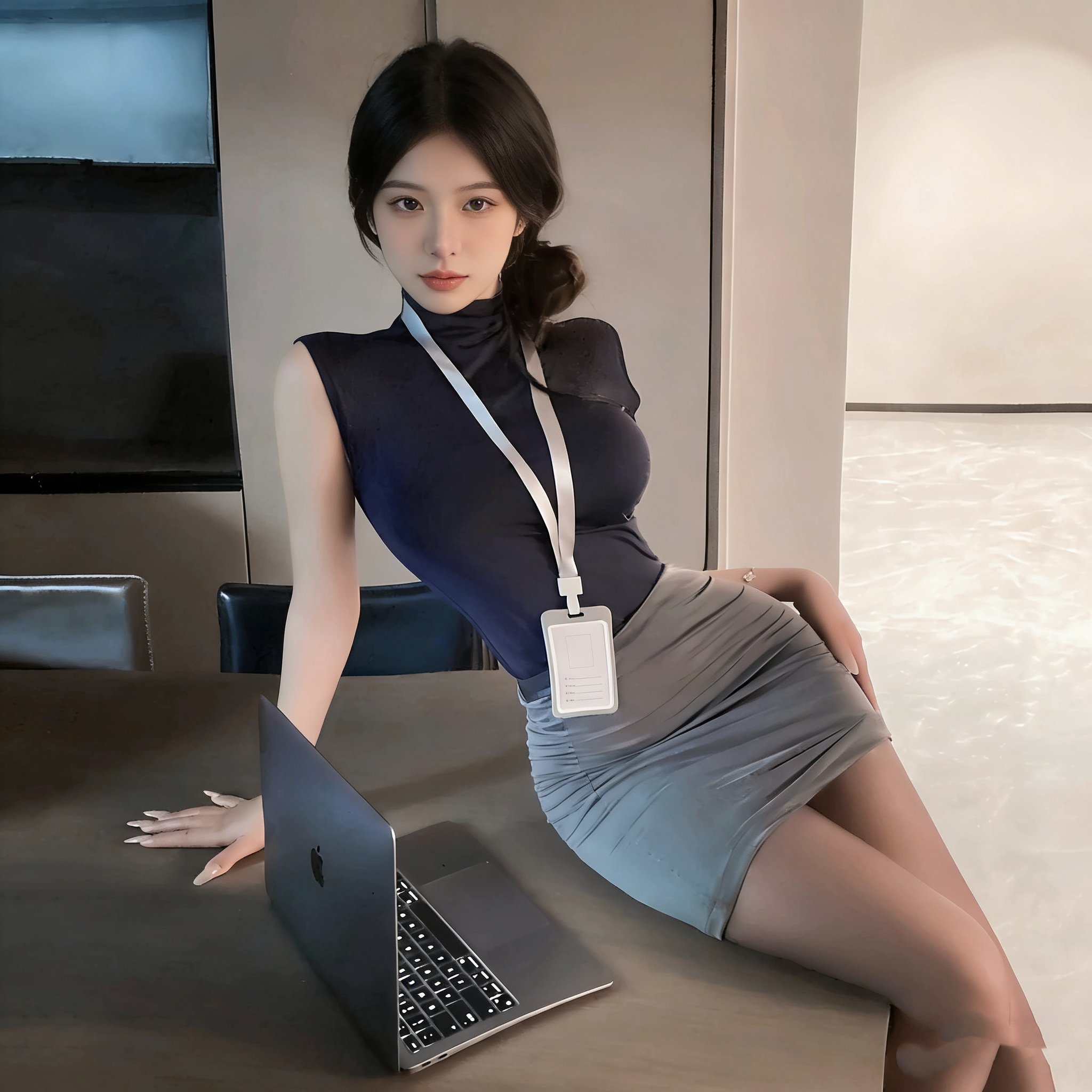 【梦魂不舍】小秘在线！纯欲风修身御姐套装