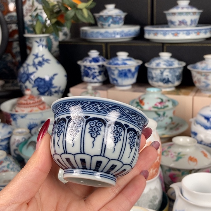 杯折葵非器卷草纹炉式