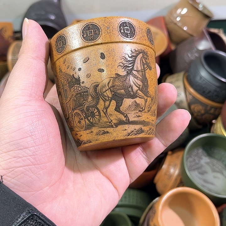 茶杯紫砂全手工紫砂主人杯