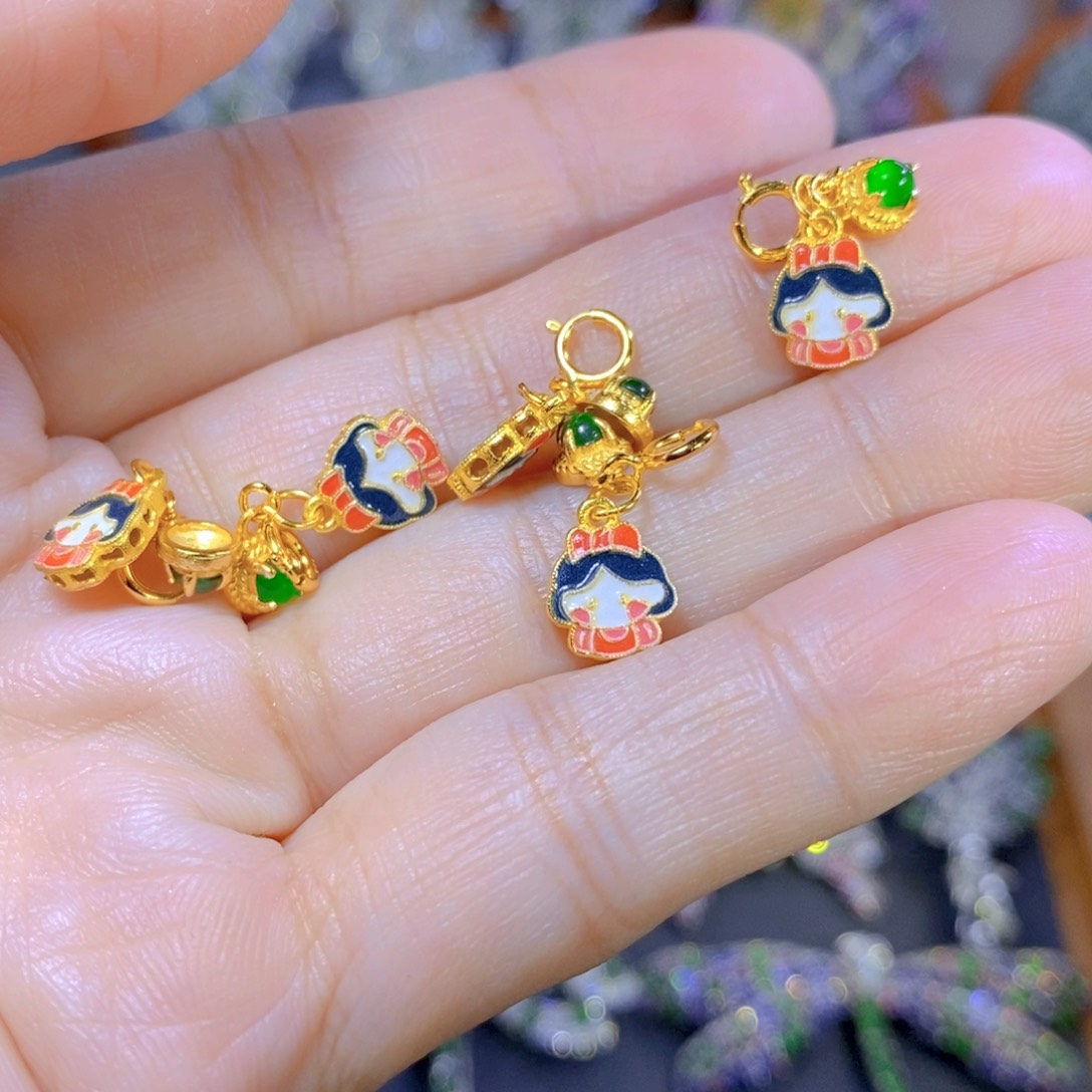 翡翠颈饰银S925镶嵌多样性发其一