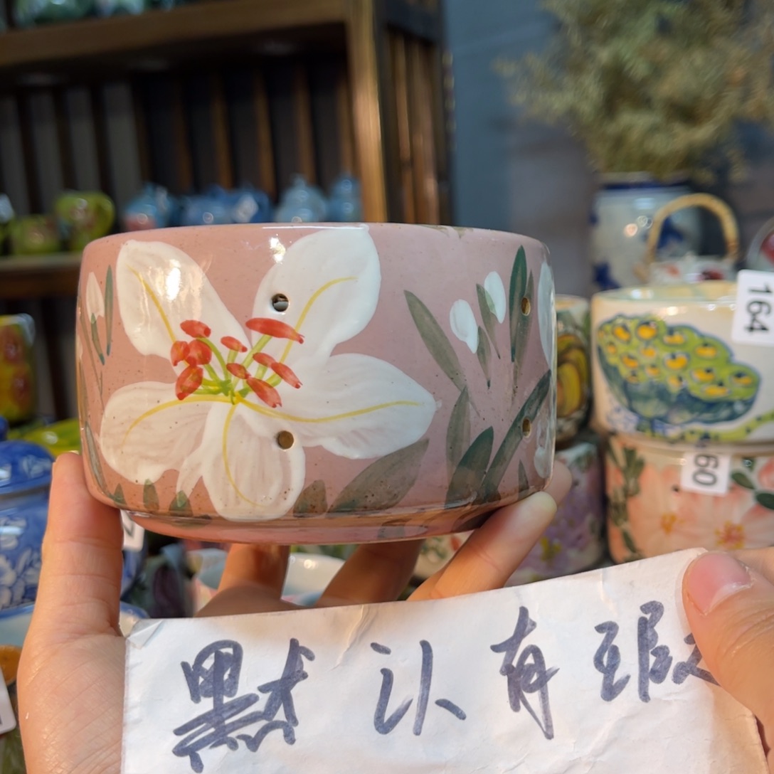 杯素浅陶瓷手工手绘