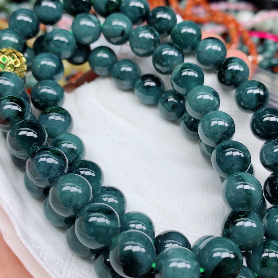 翡翠未镶嵌项链翡翠