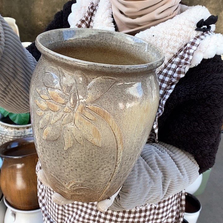 紫砂花盆正品口20高25