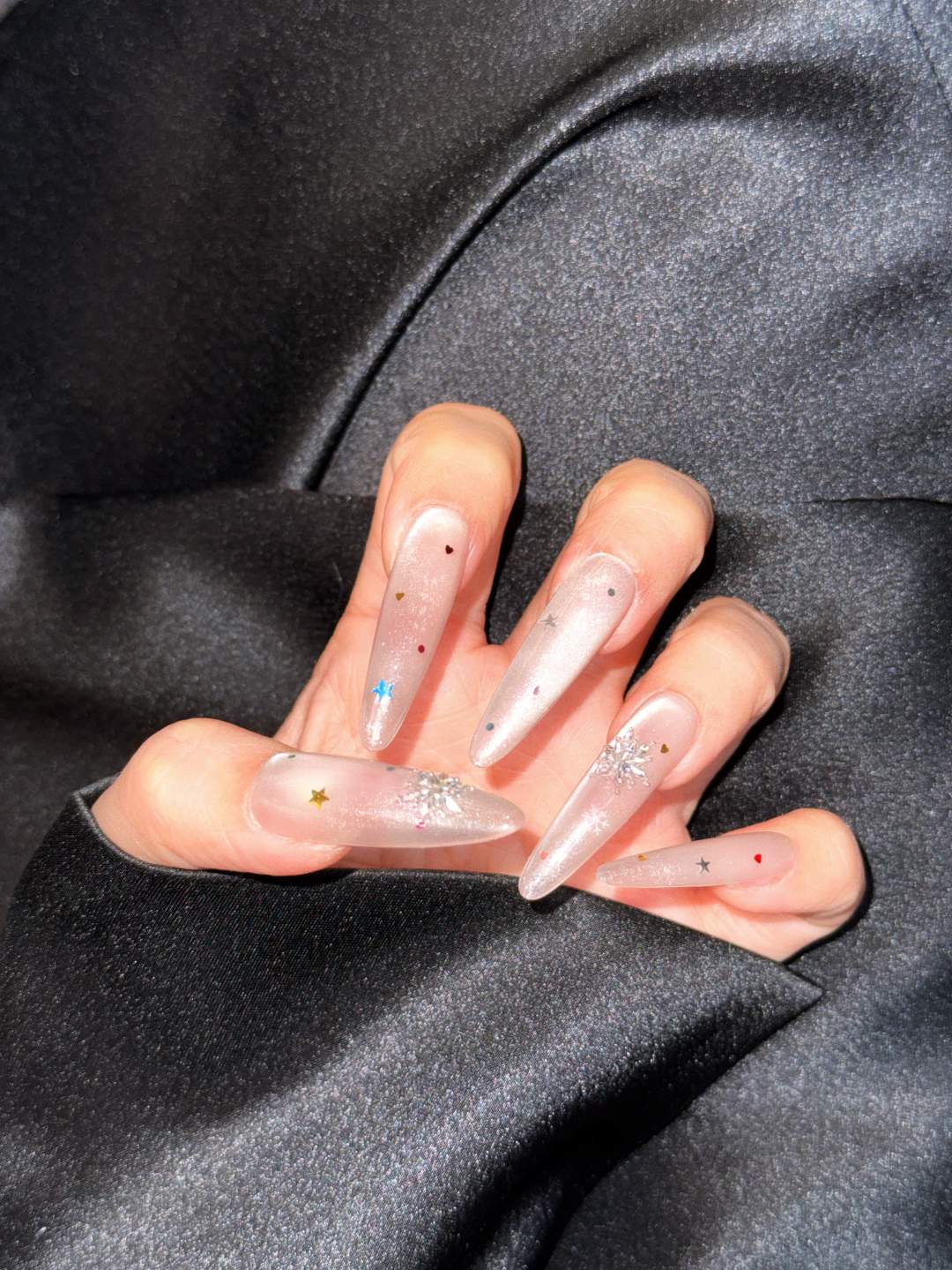 《冰花白雪》纯手工穿戴甲