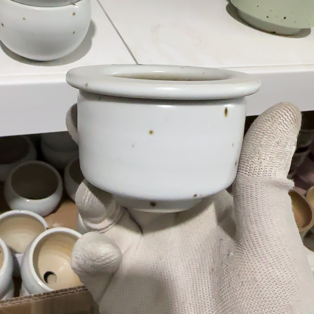 瓷片景德镇手工花盆