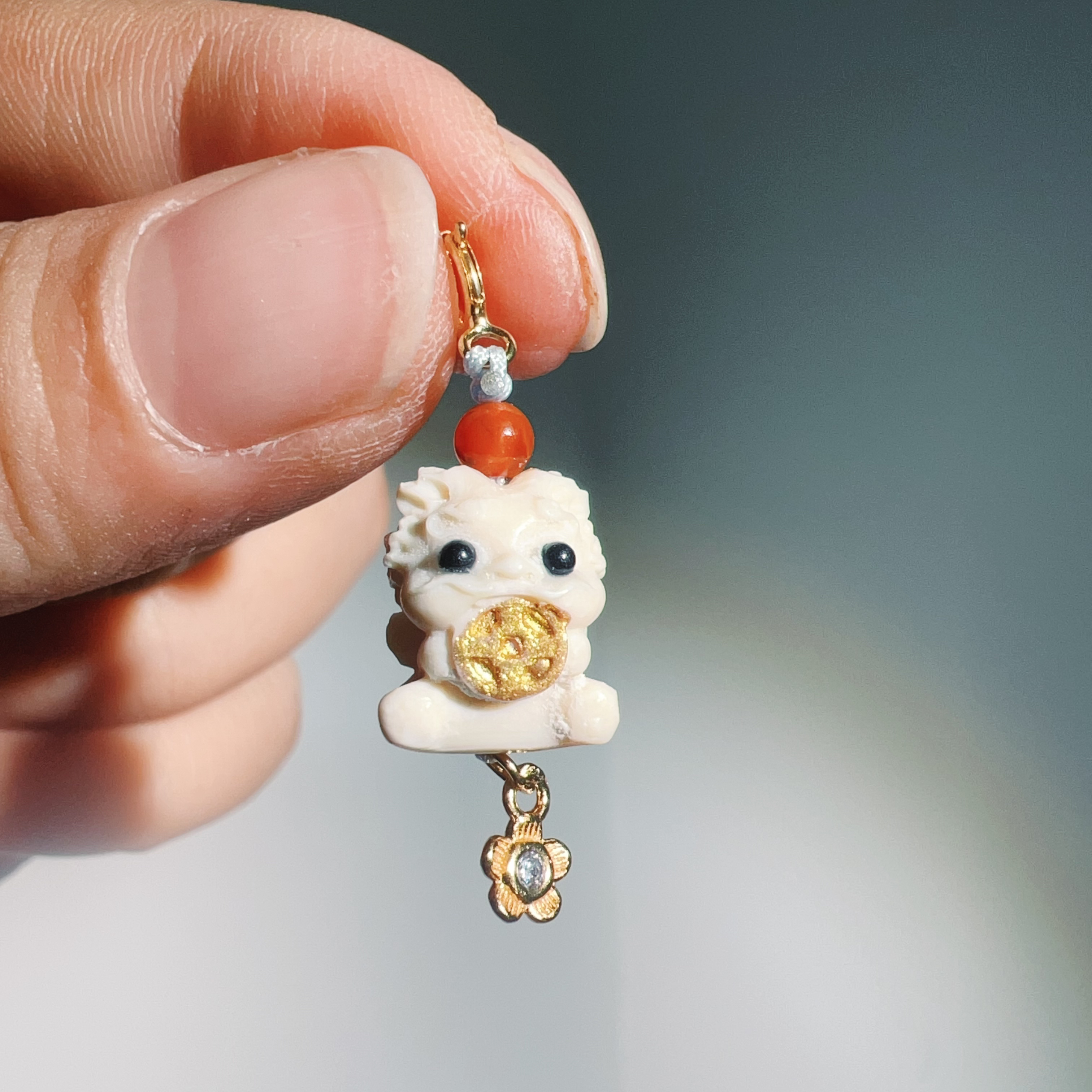 猛犸牙吞金兽挂坠万能扣