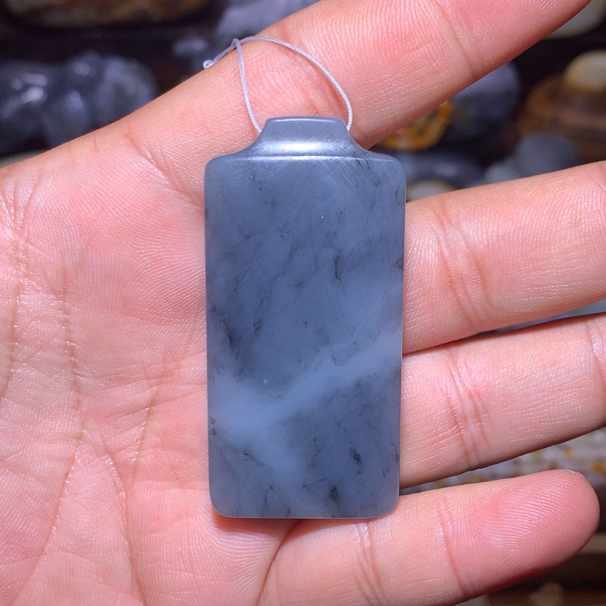 【闪购商品】和田玉挂件未镶嵌平安无事牌