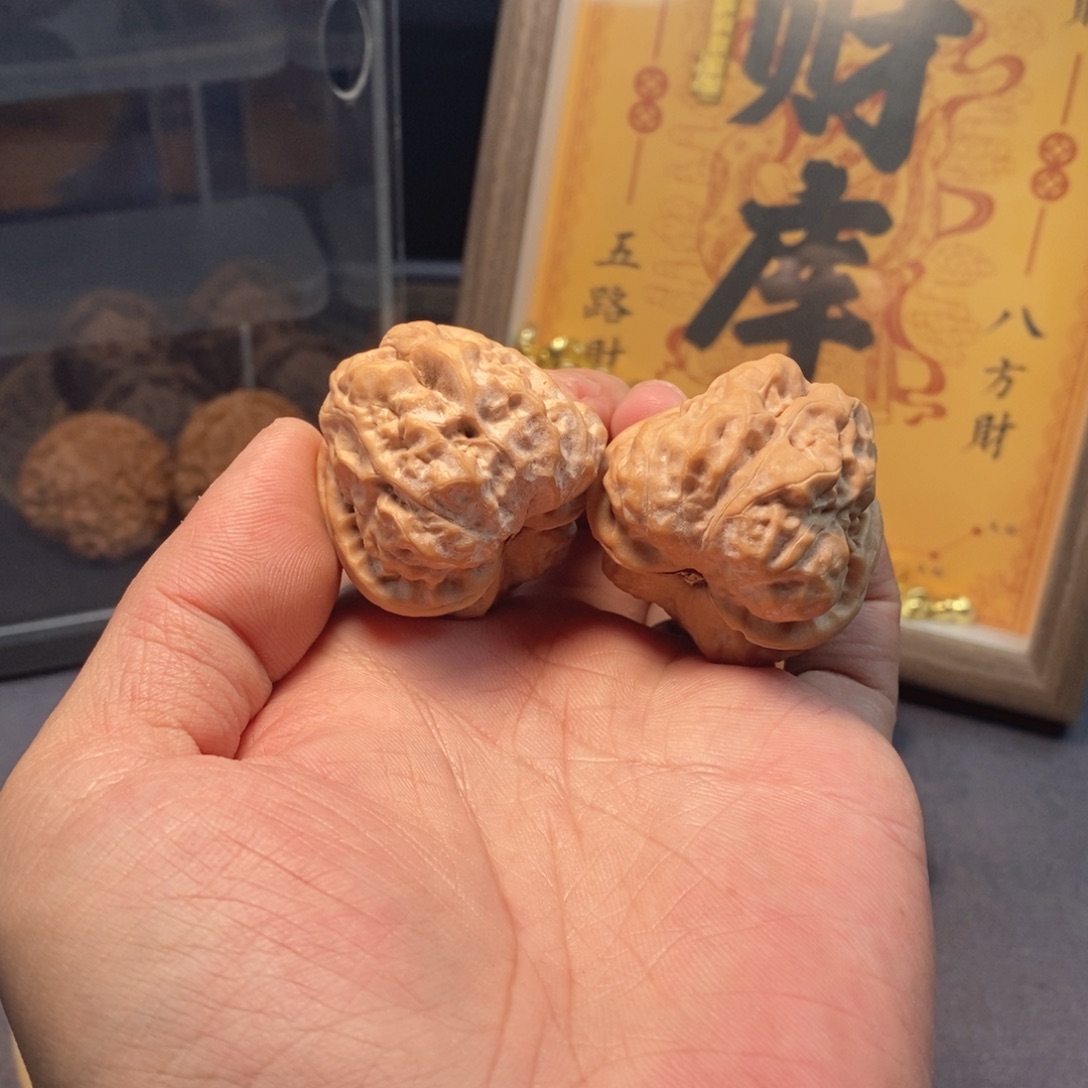 把件文玩核桃38尺头水儿蛤蟆头