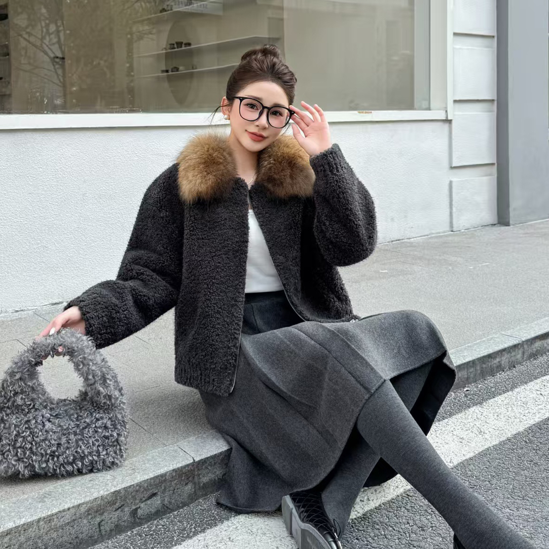 邹先森25167-30杭州品牌冬季新款时尚韩系毛领加厚保暖小个子气质