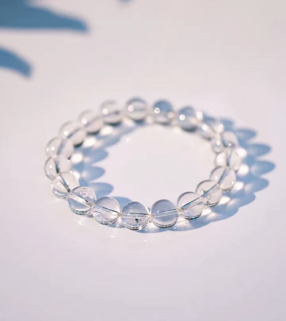 “臻品” 天然巴西白水晶手串  水晶多样性发其一