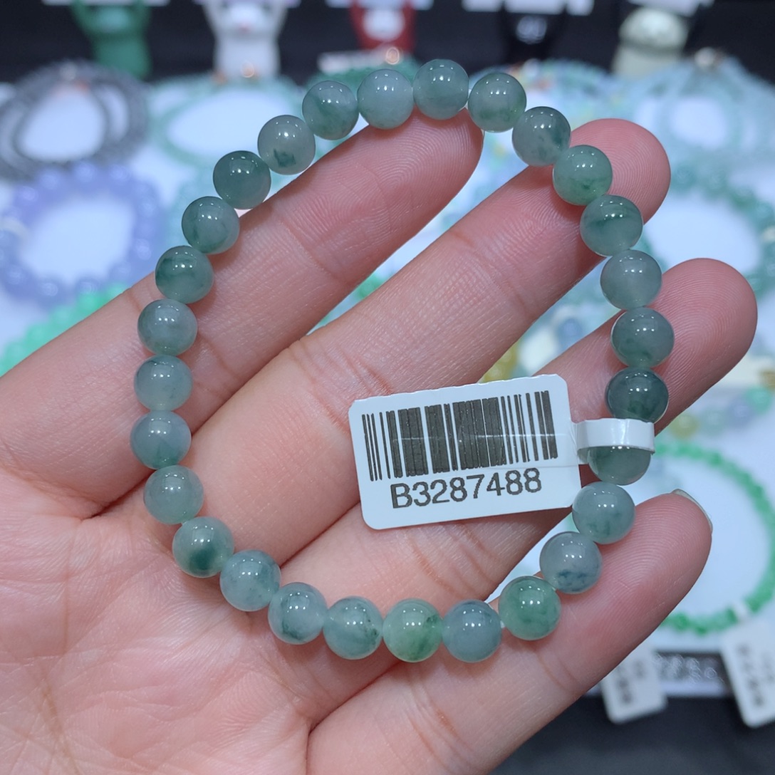 翡翠未镶嵌手串天然