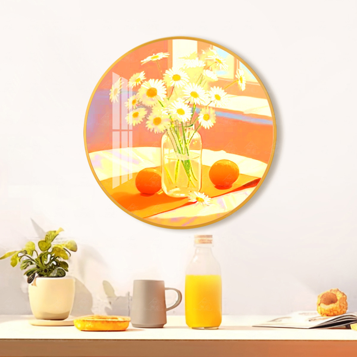 【进口棉布】爱阁十字绣小雏菊新款简约客厅玄关花卉装饰手工线绣