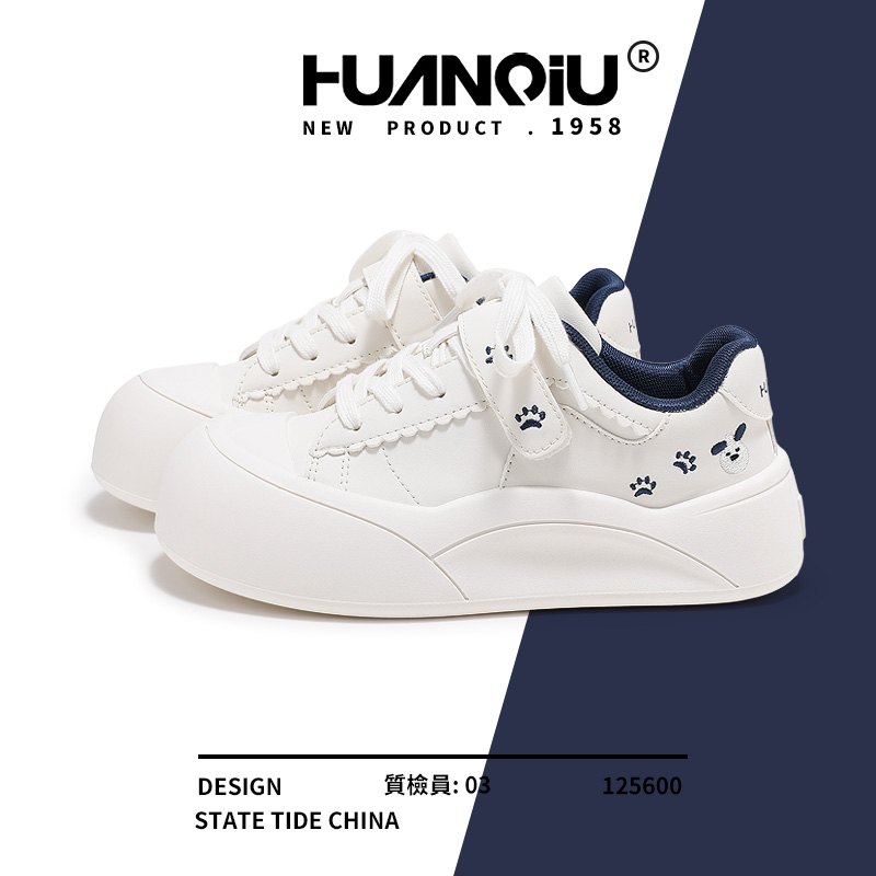 环球时尚休闲鞋可爱风透气平跟防滑板鞋复古春季低帮休闲鞋