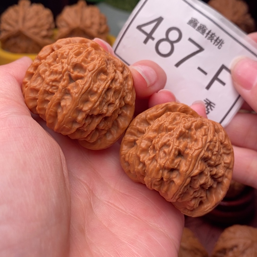 文玩核桃把件白狮41