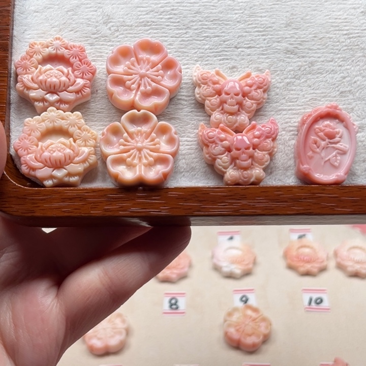 铃***芙手串/手链贝壳粉贝小雕（微瑕）