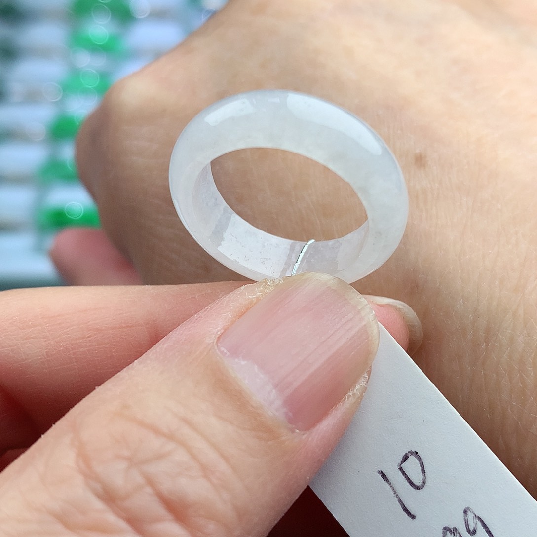 未镶嵌戒指翡翠10号