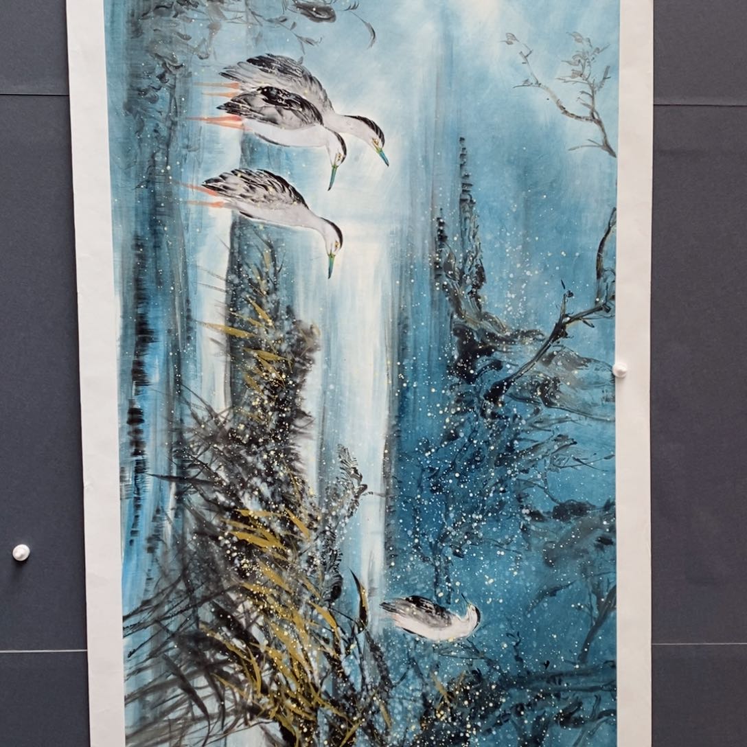 国画国画花鸟小六华臣 琪