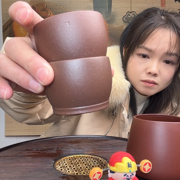 紫砂茶杯原矿紫砂杯