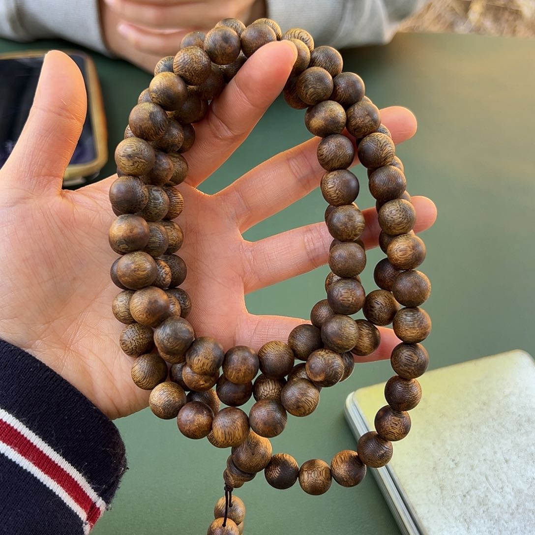 沉香手串乌身62克卡1.1多样性发一条