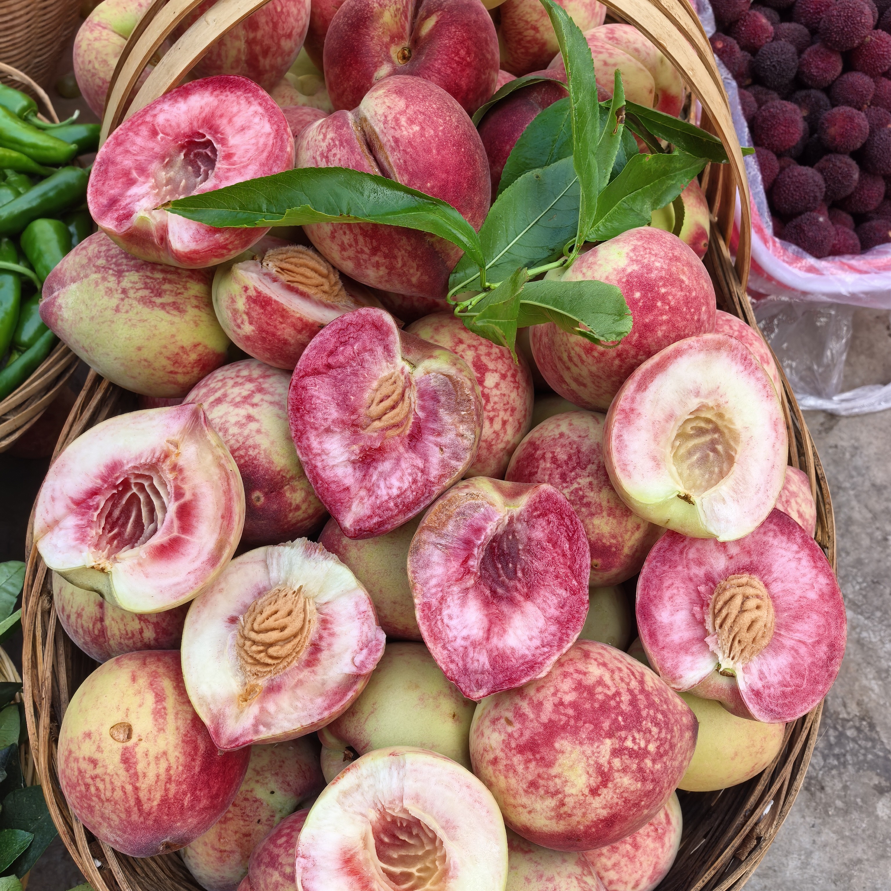 贵州老树本地结（鸡血桃、猪血桃）桃新鲜现摘脆软两吃应季水果